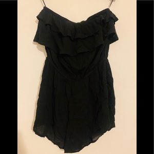 Ambiance Black Strapless Romper